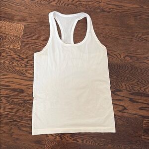 Lululemon Athletica white Fitted Tank Top